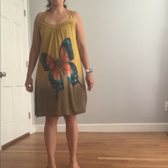 Clearance! Ombre Dress with a butterfly - Picture 1 of 7